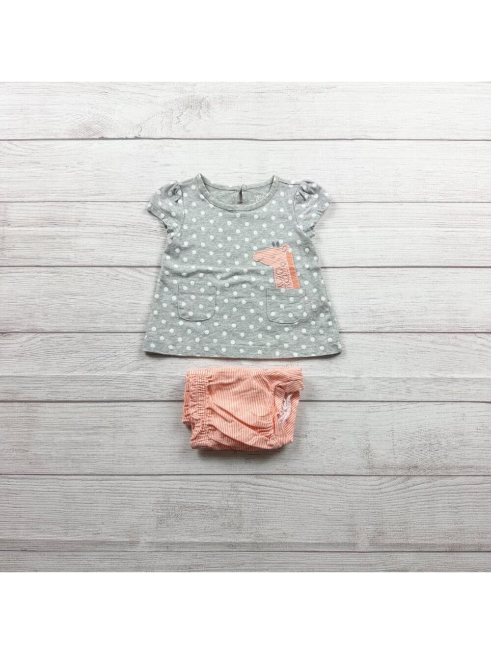 Carter’s Just One You Baby Girls Polka Dot Top Bloomers Outfit Set 12-18 Months